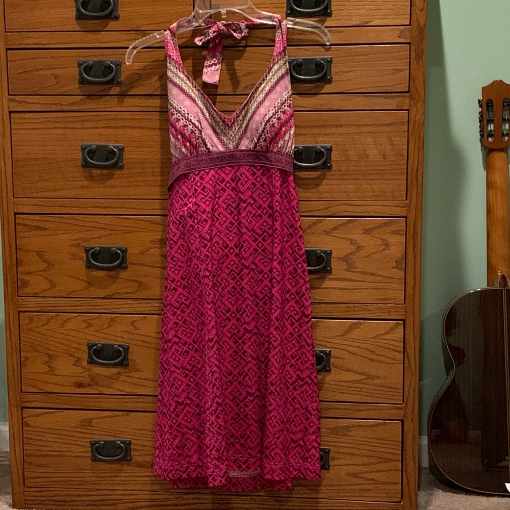 Pink Athleta halter dress